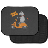 Trending Grey Cat On A Scooter Rear Car Mat | Artistshot