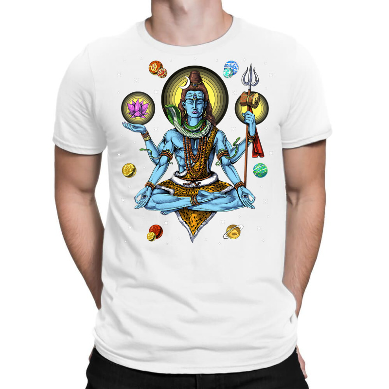 Womens Shiva Hindu God Zen Yoga Meditation Hinduism Spiritual Vneck T-Shirt by BarbaraArtist | Artistshot