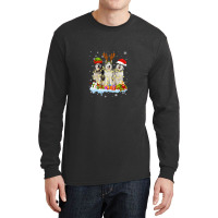 Cute Alaskan Malamute Santa Hat Long Sleeve Shirts | Artistshot