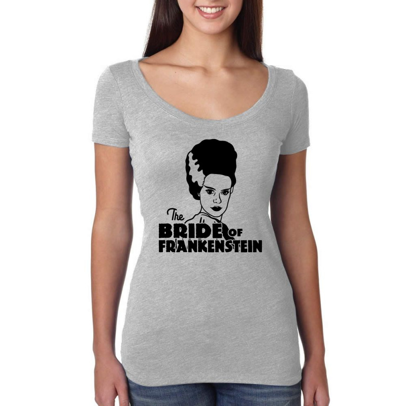 The Bride Of Frankenstein Halloween Women's Triblend Scoop T-shirt by Antonio M Moore | Artistshot