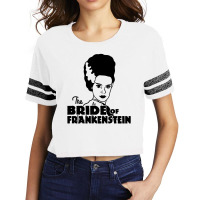 The Bride Of Frankenstein Halloween Scorecard Crop Tee | Artistshot