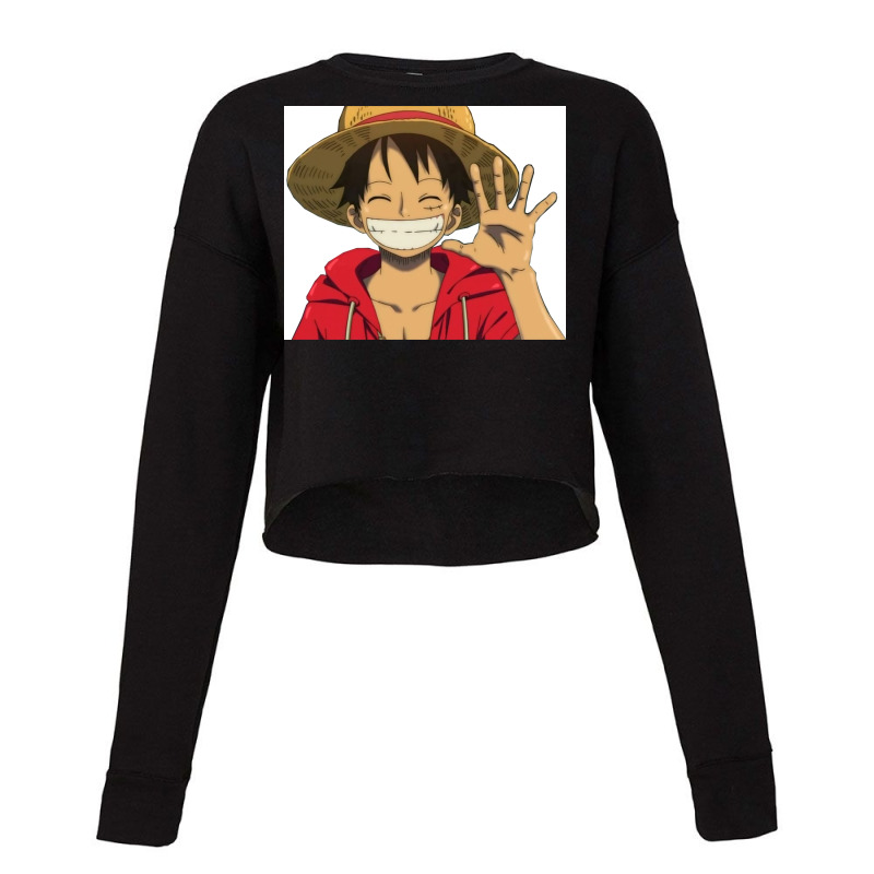 Big Anime Teeth Smile Poster Cool Cropped Sweater by gelezaconolea | Artistshot