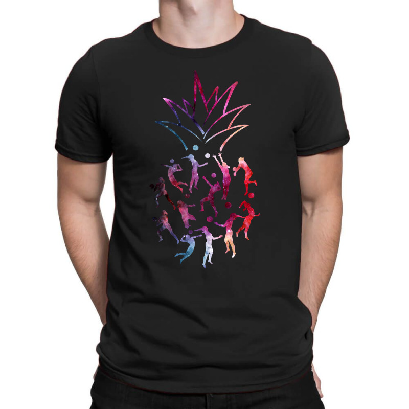 Volleyball Pineapple Galaxy T-shirt | Artistshot