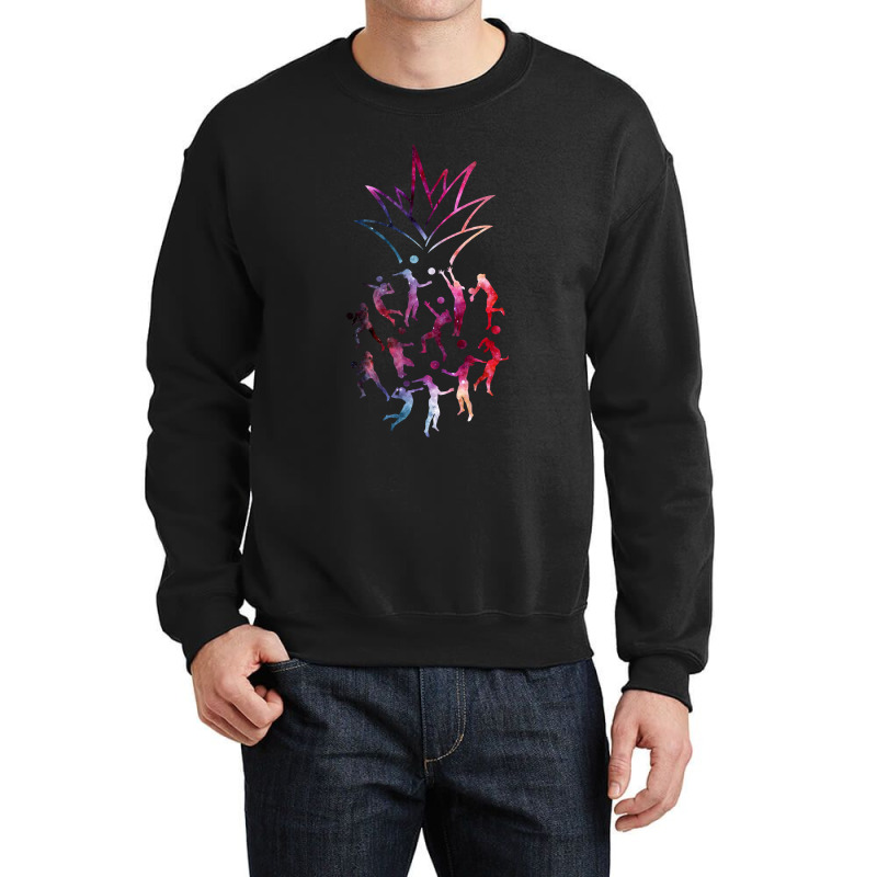 Volleyball Pineapple Galaxy Crewneck Sweatshirt | Artistshot