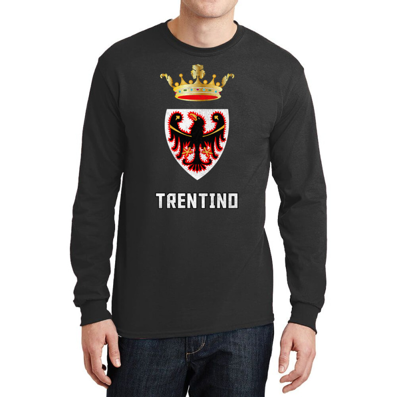 Trentino Italy Region Flag Design Long Sleeve Shirts | Artistshot