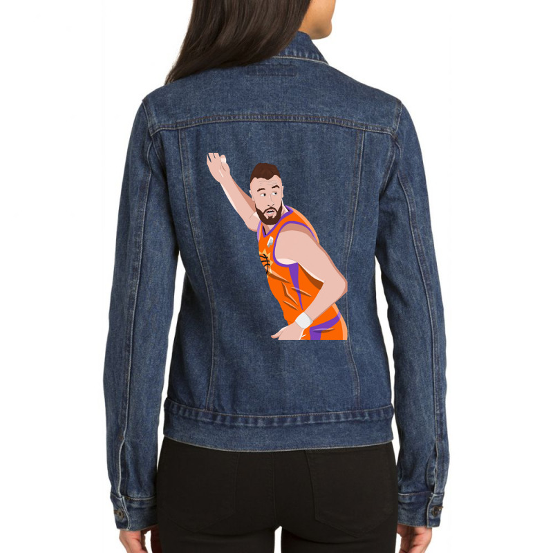 Frank Kaminsky Art Ladies Denim Jacket by StarActon | Artistshot