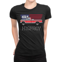 Highboy Combination Tu Tone Silver And Red Ladies Fitted T-shirt | Artistshot