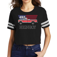 Highboy Combination Tu Tone Silver And Red Scorecard Crop Tee | Artistshot