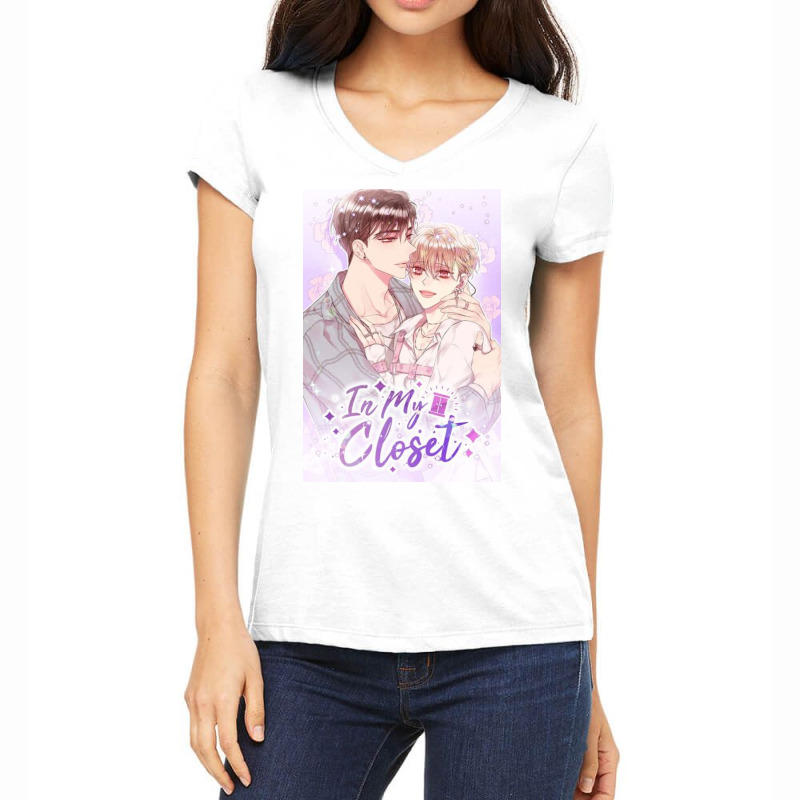 Manwha Cool Women's V-Neck T-Shirt by Chrine | Artistshot