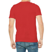 Genshin Impact Hu Tao Poster Red V-neck Tee | Artistshot