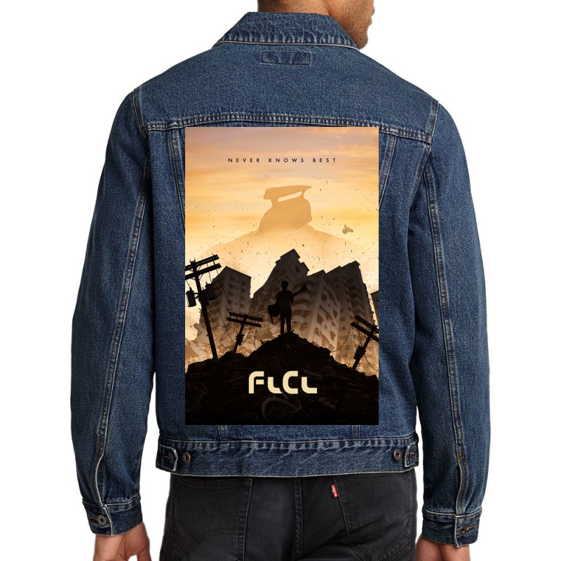 Flcl Concept Poster Poster Men Denim Jacket | Artistshot