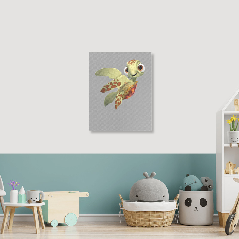 Squirt From Finding Nemo Portrait Canvas Print | Artistshot