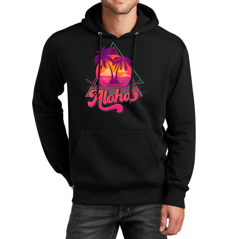 Limited Edition Aloha Hawaii Hawaiian Palm Tree Surf Beach 80s Vacatio Unisex Hoodie by haodinhvan1 | Artistshot