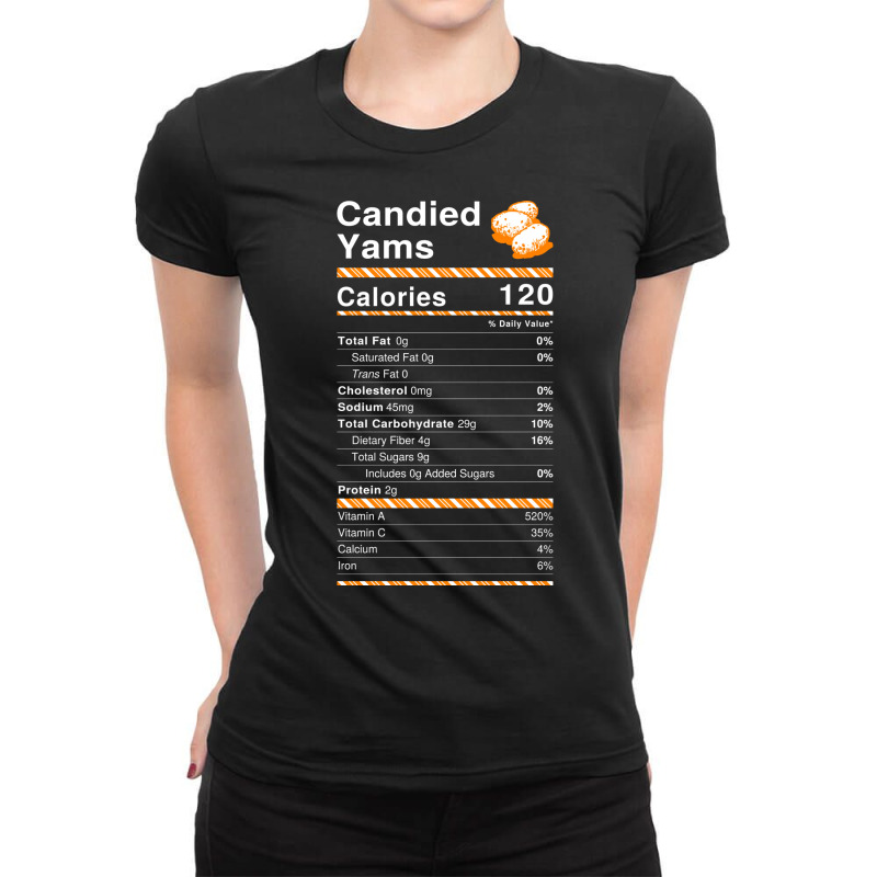 Candied Yams Nutrition Facts Kids  Nature Ladies Fitted T-Shirt by okatatrhliks | Artistshot