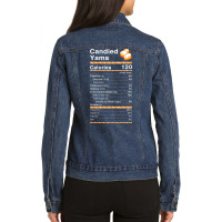 Candied Yams Nutrition Facts Kids  Nature Ladies Denim Jacket | Artistshot