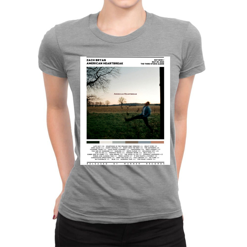 American Heartbreak   Minimalist Music Poster Ladies Fitted T-Shirt by gaoneeliqna3 | Artistshot