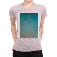 A Minimalism Of A Fishing Boat In The Philippines Ladies Fitted T-shirt | Artistshot