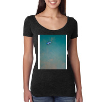 A Minimalism Of A Fishing Boat In The Philippines Women's Triblend Scoop T-shirt | Artistshot