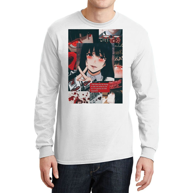 Kakegurui Anime Girl Collage Poster Funny Long Sleeve Shirts | Artistshot