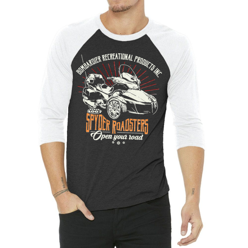 Can Am Spyder Brp Roadsters 3/4 Sleeve Shirt by JohnDavidMay | Artistshot