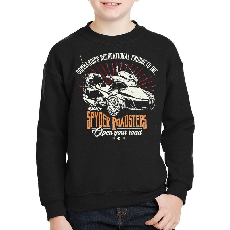 Can Am Spyder Brp Roadsters Youth Sweatshirt by JohnDavidMay | Artistshot