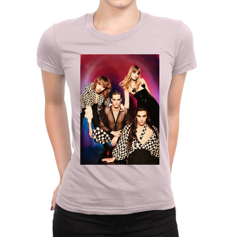 Maneskin Title Magazin 2021 Vanity Fair Poster Boy Ladies Fitted T-Shirt by pelsmalekke | Artistshot