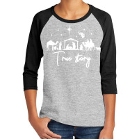 True Story Nativity Christmas Baby Jesus Manger Catholic Long Sleeve T Youth 3/4 Sleeve | Artistshot