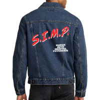 Simp Super Into Mental Psychosis Dare Parody Men Denim Jacket | Artistshot