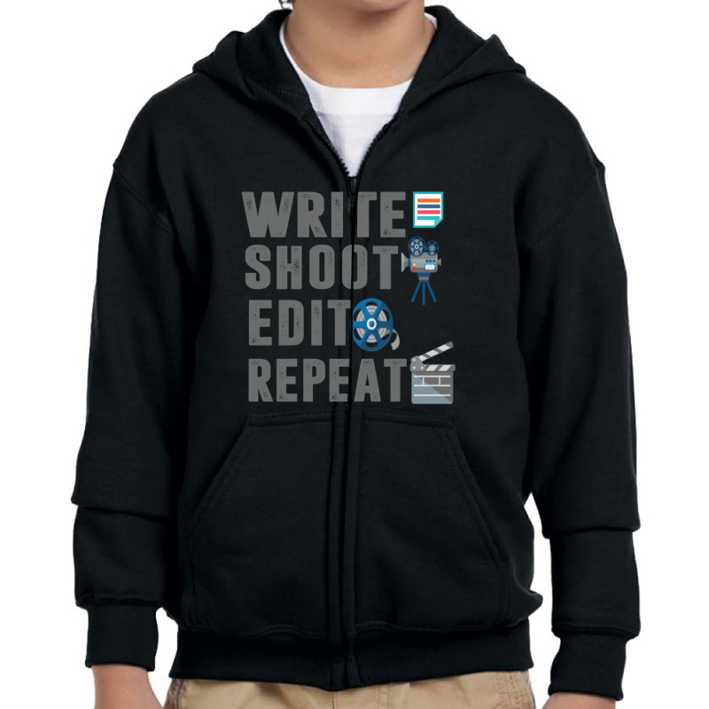 Filming Films Director Actor Actress Spectator Cinema Television Strea Youth Zipper Hoodie | Artistshot