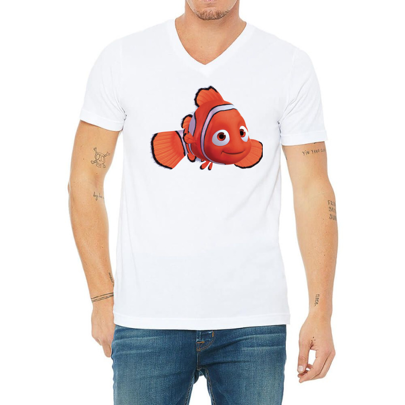 Think About Ways Finding Nemo Blue Gift For Halloween V-neck Tee | Artistshot