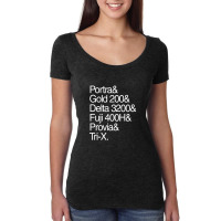 Helvetica Film Stock White Women's Triblend Scoop T-shirt | Artistshot