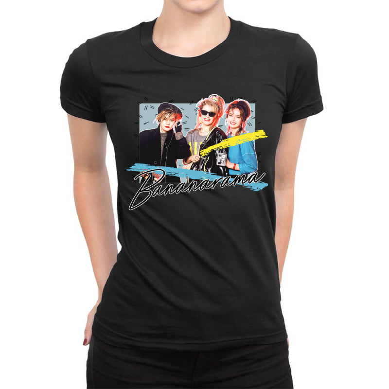 Bananarama Retro 80s Fan Art Design Two Ladies Fitted T-Shirt by JudyRowena | Artistshot