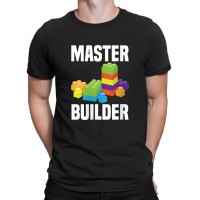 Womens Cool Master Builder Funny Building Blocks Gift Men Women V-neck T-shirt | Artistshot