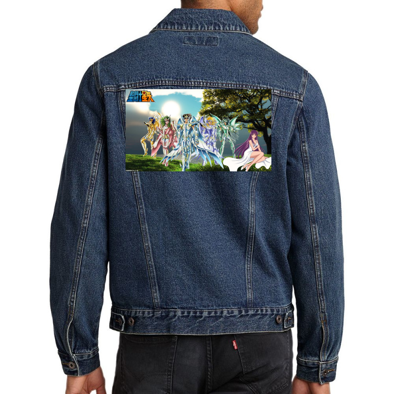 Saint Seiya Knights Of The Zodiac Poster Love Men Denim Jacket by vulumagelsyh | Artistshot