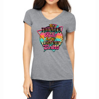 The Thunder And The Lightning Western Rolls And Strikes Premium T Shir Women's V-neck T-shirt | Artistshot