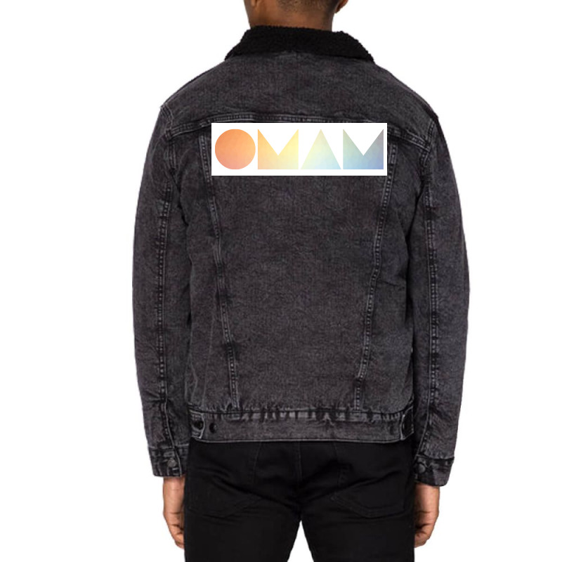 Of Monsters And Men Gradient Poster Vintage Unisex Sherpa-lined Denim Jacket | Artistshot