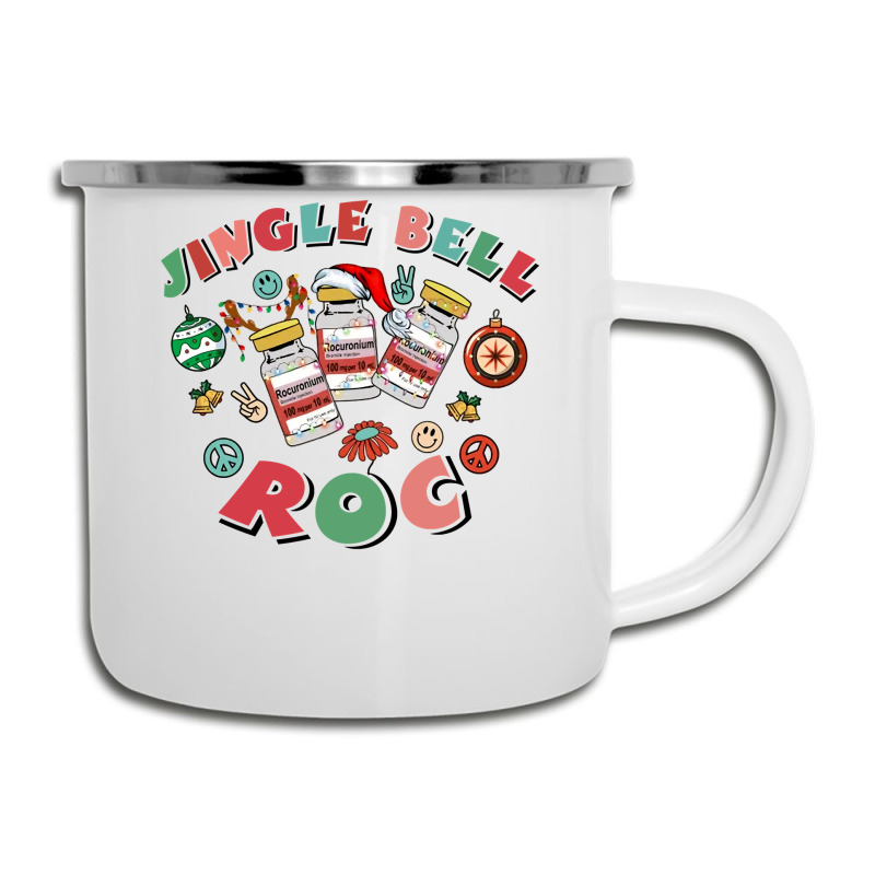 Crna Icu Nurse Christmas, Jingle Bell Roc Xmas Anesthetist Long Sleeve Camper Cup | Artistshot