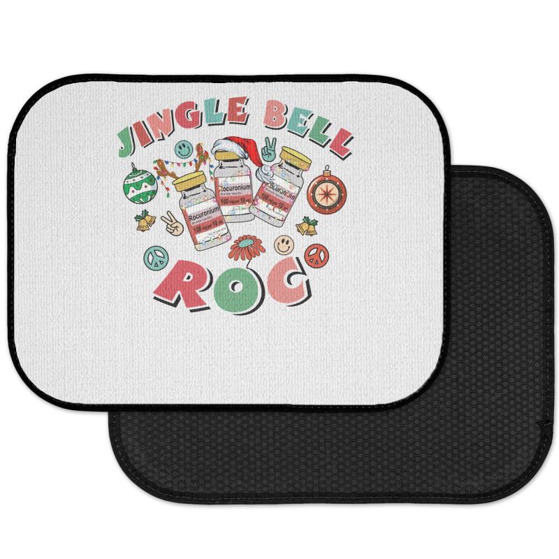 Crna Icu Nurse Christmas, Jingle Bell Roc Xmas Anesthetist Long Sleeve Rear Car Mat | Artistshot