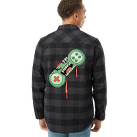 Halloween Video Game Zombie  Funny Costume Gamer Flannel Shirt | Artistshot