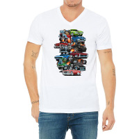 Car Madness Muscle Cars And Hot Rods Cartoon Cute V-neck Tee | Artistshot