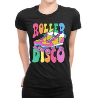 Trending Roller Skate Retro 70s Derby Skater Girl Roller Disco Ladies Fitted T-shirt | Artistshot