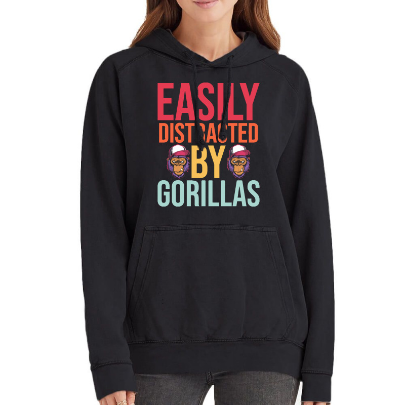 Easily Distracted T  Shirteasily Distracted By Gorillas T  Shirt Vintage Hoodie by eudorakreiger568 | Artistshot