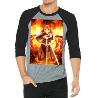 Rengoku Kyjur Poster Aesthetic 3/4 Sleeve Shirt | Artistshot