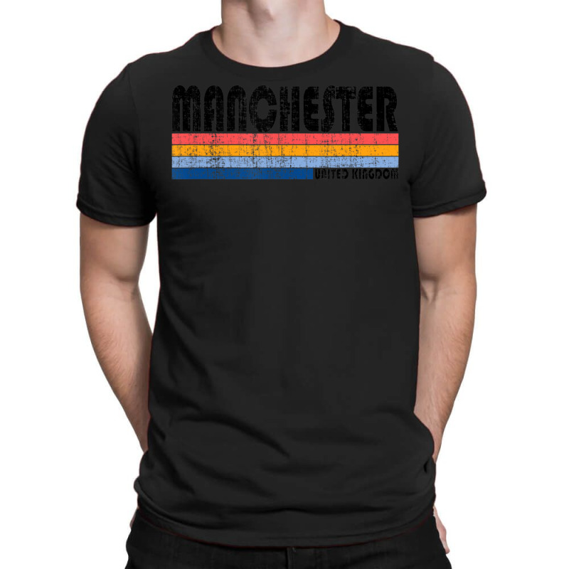 Vintage 70s 80s Style United Kingdom, Manchester T-shirt | Artistshot