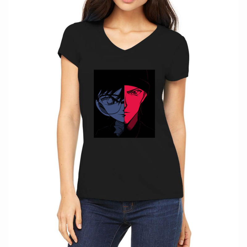 Detective Conan And Vermouth Classic Women's V-Neck T-Shirt by JudithPlagmann | Artistshot