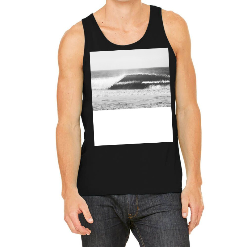 Black And White Ocean Wave Tank Top | Artistshot