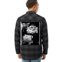 Black And White Peonies Flannel Shirt | Artistshot