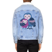 Wet Owl  Wet Owl With Baby Owl Loving  Mother Child Pure Love Unisex Sherpa-lined Denim Jacket | Artistshot