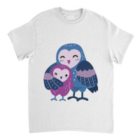 Wet Owl  Wet Owl With Baby Owl Loving  Mother Child Pure Love Classic T-shirt | Artistshot