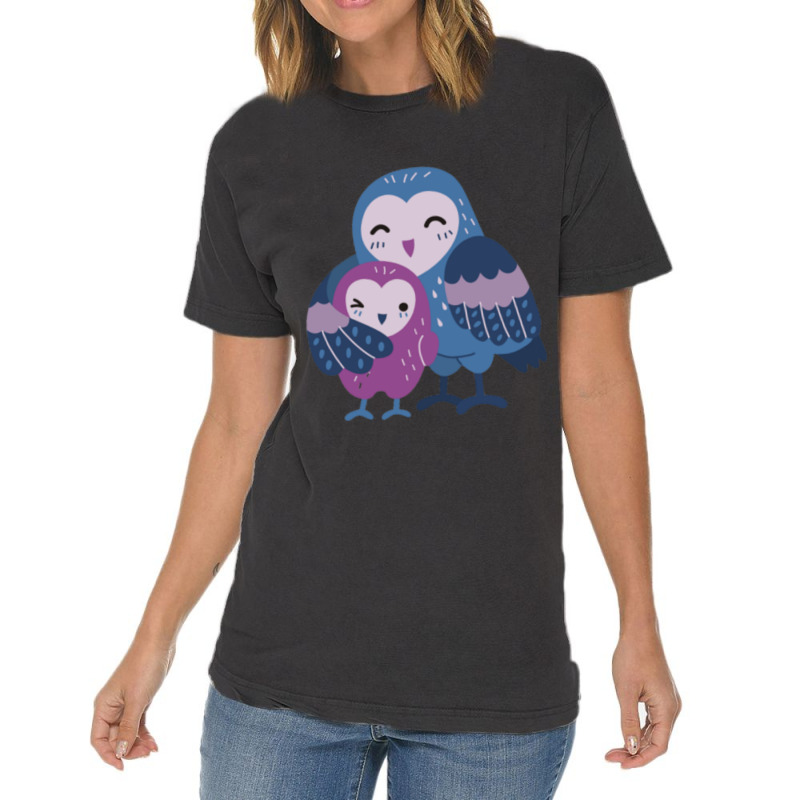 Wet Owl  Wet Owl With Baby Owl Loving  Mother Child Pure Love Vintage T-Shirt by CHRISTOPHERBARRERAS | Artistshot